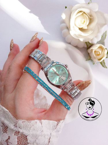 ساعت زنانه کاسیو آبی