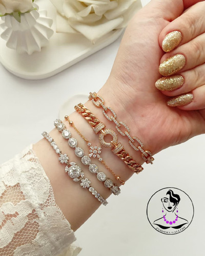 دستبند نگیندار جواهری ژوپینگ