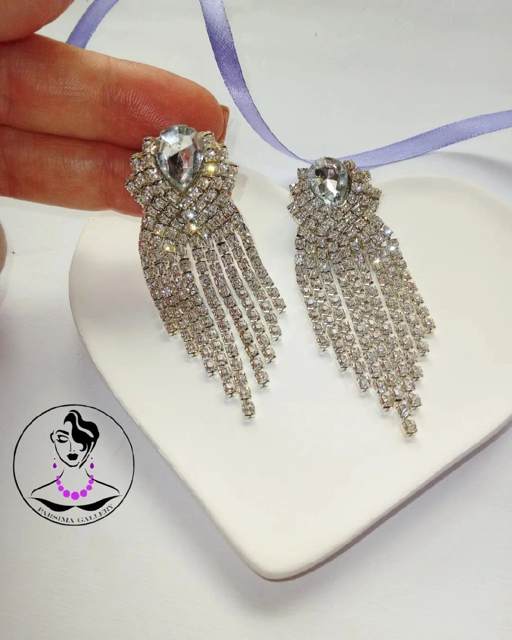 گوشواره جواهری مجلسی