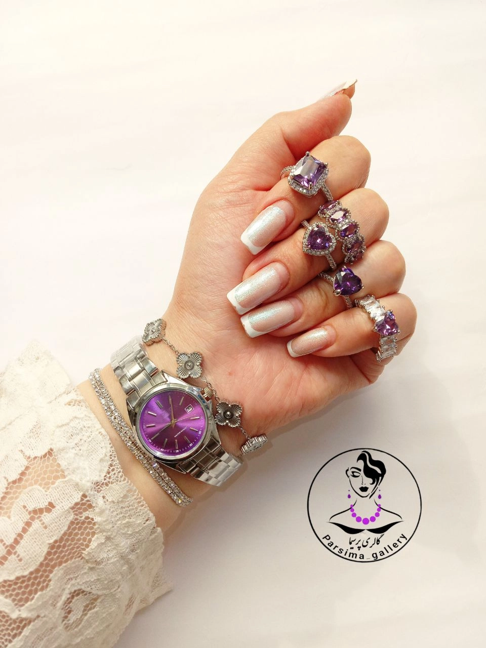 ساعت زنانه کاسیو بنفش