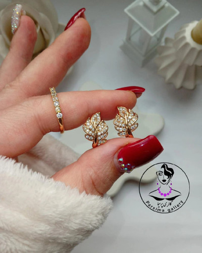 گوشواره ژوپینگ طرح طلا