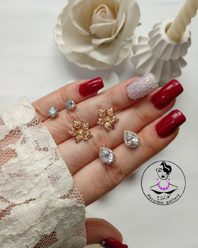گوشواره ژوپینگ نگیندار