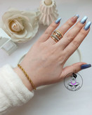 دستبند طنابی طلایی