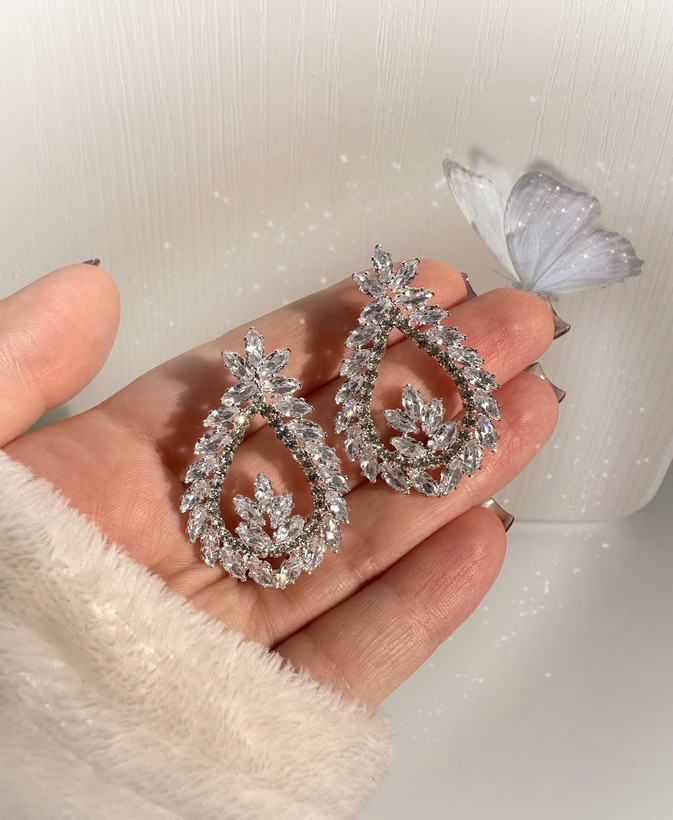 گوشواره جواهری نگینی