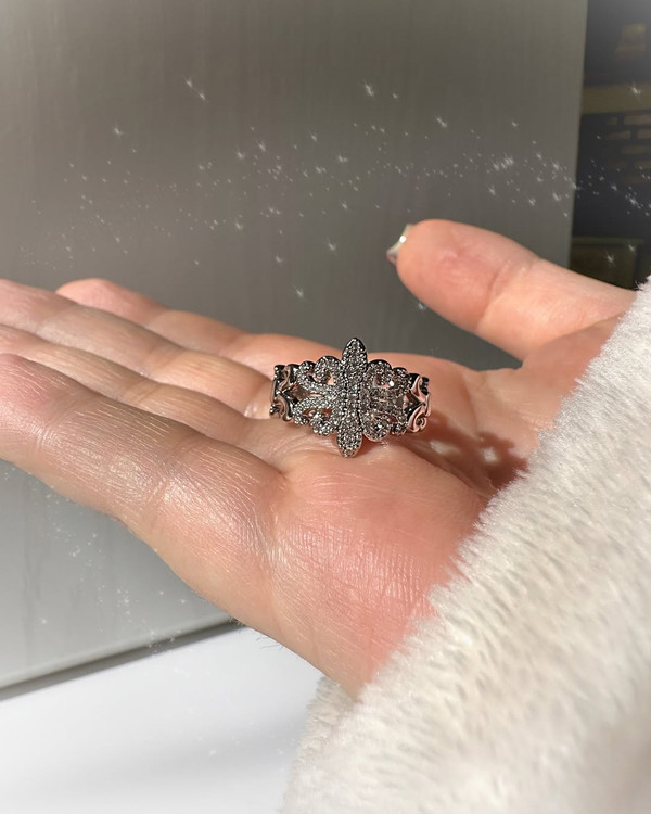 انگشتر نقره ای دخترانه