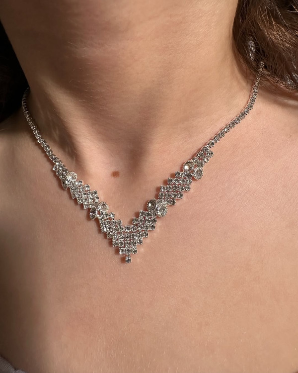 نیمست جواهری نگین دار مدل هفتی