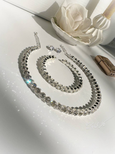 ست طوق نگینی