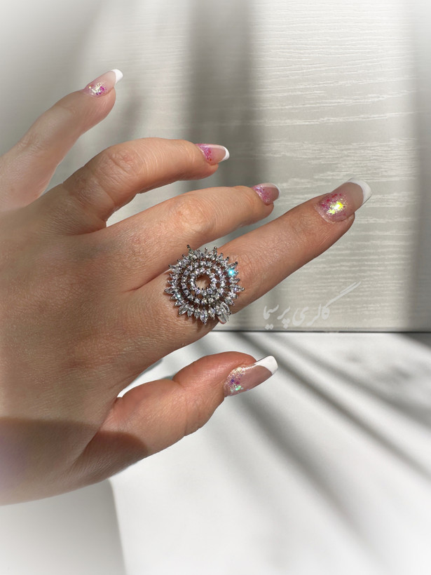 انگشتر نگیندار زنانه فری سایز