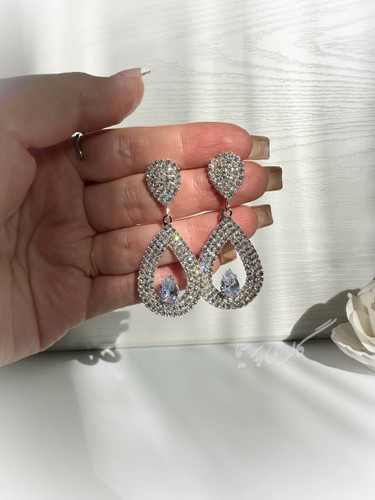 گوشواره جواهری اشک ی