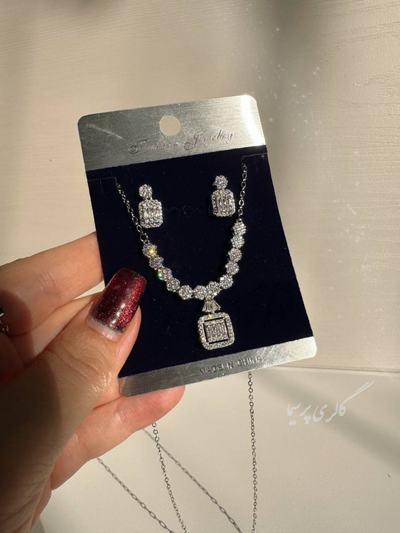 نیمست جواهری نگین مربعی