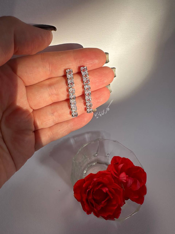 گوشواره تنیسی نگینی