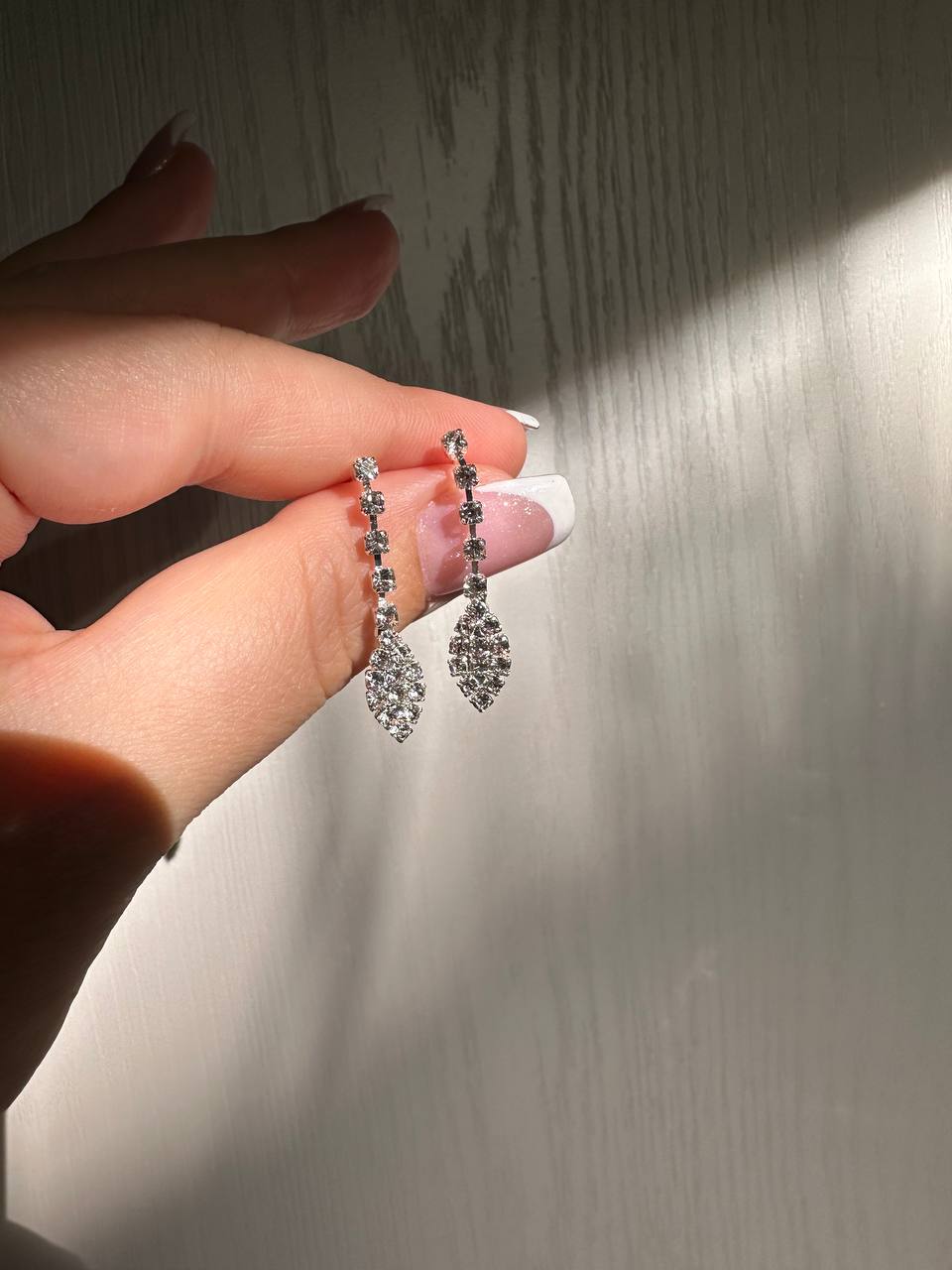 گوشواره نگینی بلند