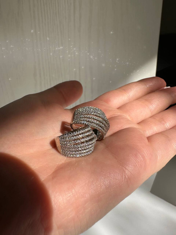 انگشتر نگینی چند ردیف