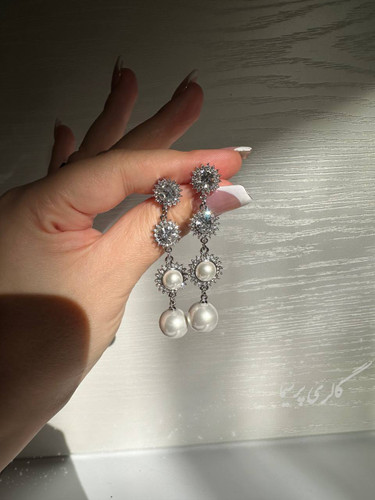 گوشواره مرواریدی آویز