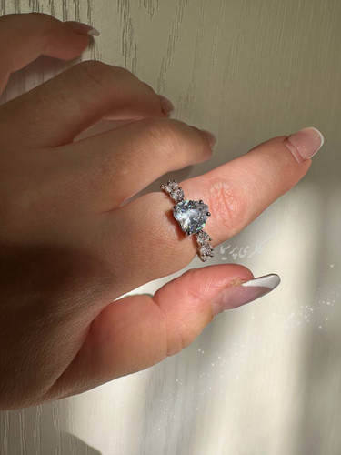 انگشتر سولیتر قلبی