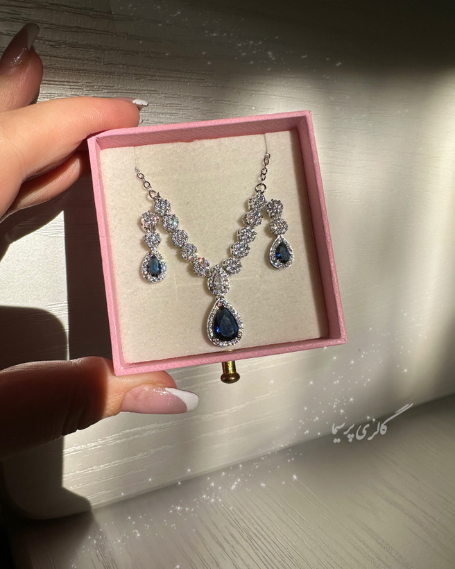 نیمست جواهری سورمه ای