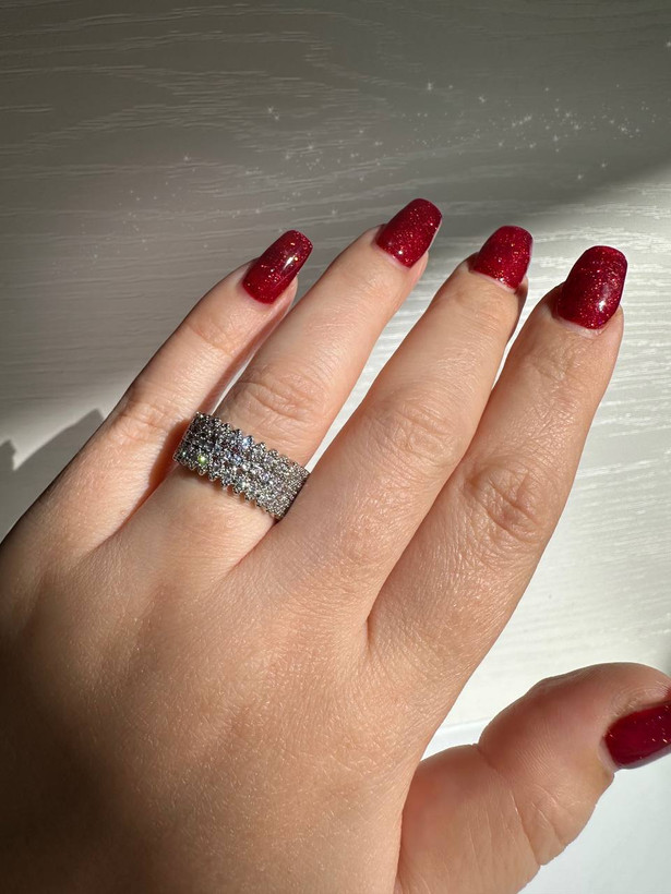 انگشتر دور نگین زنانه